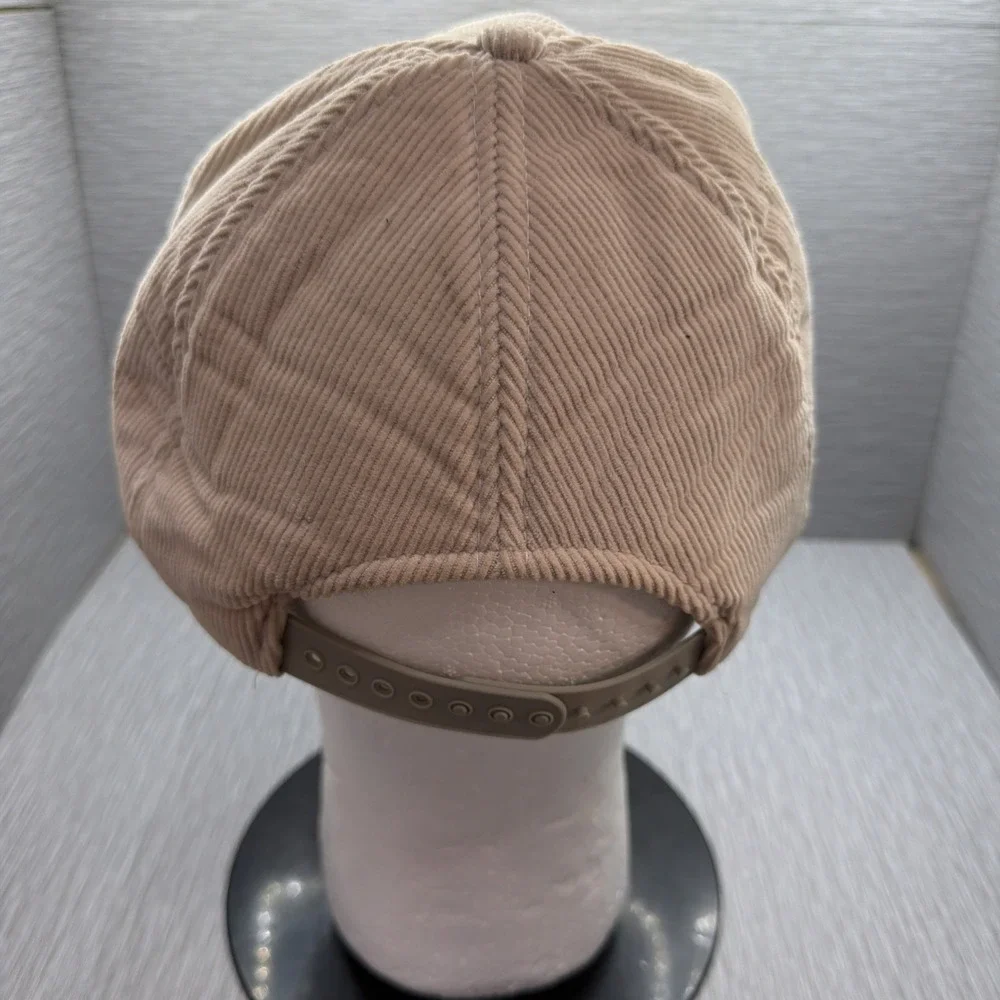 Olympics Corduroy Snapback Hat 1988‎ Calgary Winter Games Vintage Cream Cap XV